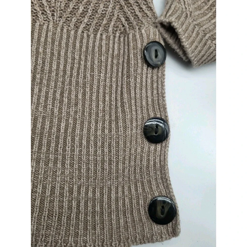 North Style Womens Shaker Knit Sweater Size XL Tan Beige